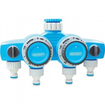 Temporizator de apă mecanic cu 4 direcții AQUACRAFT® 290040, max 120 min