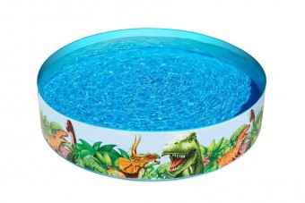 Piscina supraterana Bestway® 55022, Dinozaur, pentru copii, gonflabila, 1,83x0,38 m
