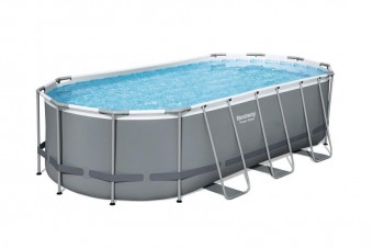 Piscina supraterana Bestway® Power Steel ™, 56710, filtru, pompa, scara, distribuitor, prelata, 5,49x2,7