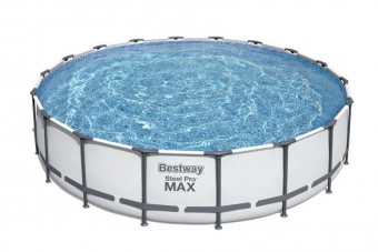 Piscina supraterana Bestway® Steel Pro MAX, 56462, filtru, pompa, scara, prelata, 5,49x1,22 m