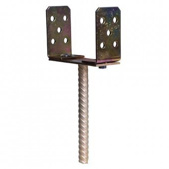Baza de stalp reglabila 0-150 mm zincata
