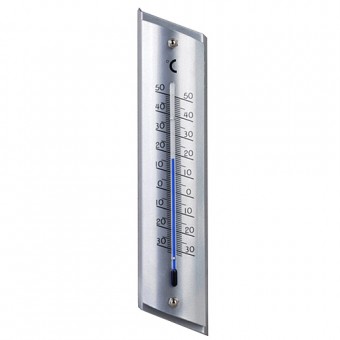 Termometru din aluminiu TM-181 Otel, 230x53x16 mm
