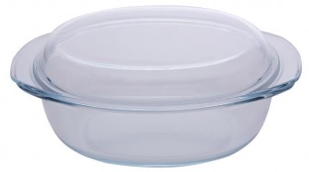 Forma de copt MagicHome ODO350c, 3,5 litri, sticla borosilicata, ovala