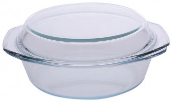 Tava de copt MagicHome ODR250c, 2,5 litri, sticla borosilicata