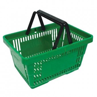Coș pentru cumpărături, 20 litri, verde