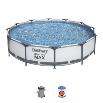 Set piscină supraterană Bestway® Steel Pro MAX™ 3,66 m x 76 cm