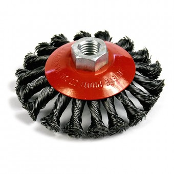 Perie de șlefuit teșit 100mm M14x2 Strend Pro, înnodat