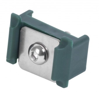 Suport Strend Pro EUROSTANDARD, 60x40 mm, verde, pe panou de gard, pachet 10 buc.