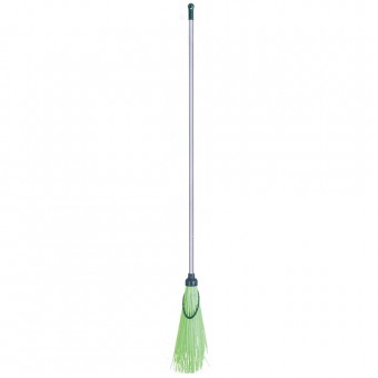 Mătură Cleonix 3803, răchită, verde, mâner 155 cm