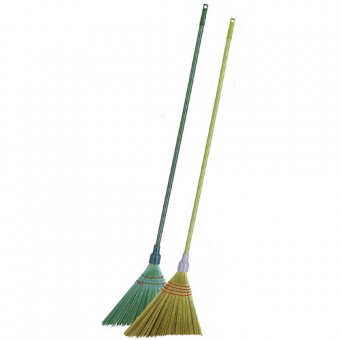 Mătură Cleonix 3806G, SorgoSkew, verde, mâner 153 cm, Alu, înclinat