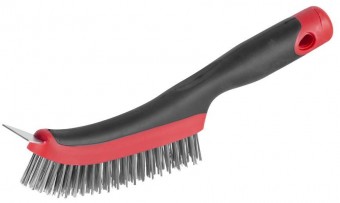 Brush Strend Pro CG687, 4 rânduri, oțel, cu racletă