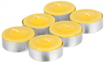 Lumanare Citronella C-151, ceai, galben, pachet 6 buc