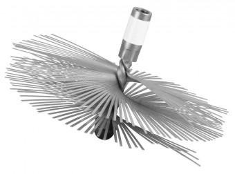 Perie pentru horn KOVO.B ComRourST 180 mm, InoX, cu fir