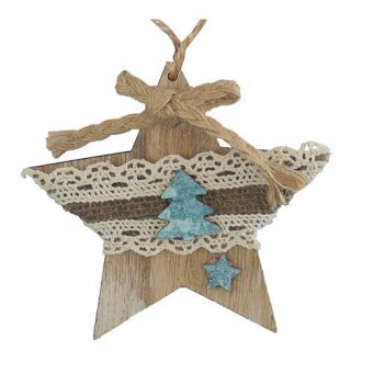 Decoratiuni de Craciun MagicHome, Star, 10 cm, ambalaj. 5 buc