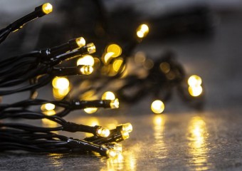 Lumină de Crăciun MagicHome Christmas Ceibo, 192 LED alb cald, 8 funcții, cronometru, 3xAA, exterior,