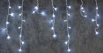 Lumină de Crăciun MagicHome Christmas Icicle, 200 LED alb rece, țurțuri, iluminare simplă, cronometru,