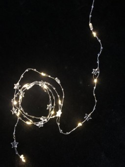 Lumină de Crăciun MagicHome Christmas Stardeco WW, 20 m LED alb cald, 2xAA, IP20, interior, L-1,9 m
