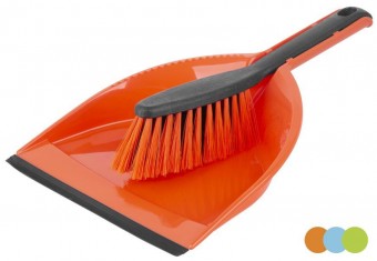 Set de curățare York 062040, perie de măturat AZUR cu lopată, bandă de cauciuc