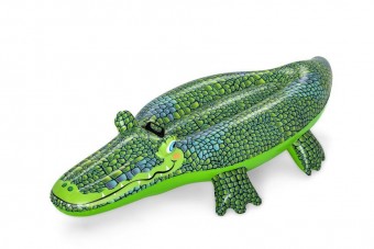 Crocodil Bestway® 41477, Buddy croc rider Maxi, pentru copii, gonflabil, 1,52x0,71 m