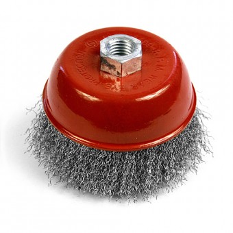 Perie de slefuit cupa 075mm M14x2 sarma sertizata 0.30mm