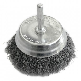 Perie de slefuit cupa 75mm Strend Pro, tija, 0.30mm
