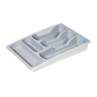 Tavă pentru tacâmuri Curver® 159605, gri/albastru, 6,4x30x42 cm