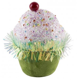 Decor MagicHome Candy Line, briosa, verde, 7x7x11 cm, agatat