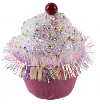 Decor MagicHome Candy Line, briosa, roz, 7x7x11 cm, agatat