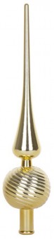 Decorat MagicHome Christmas, 1 buc, 28 cm, topper brad, auriu, pentru brad