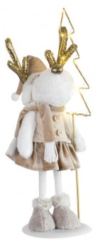 Decor MagicHome Craciun, Ren femela, 50 cm