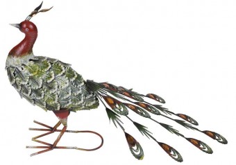 Decor Mecco 2352, Păun, 62x43 cm, tablă