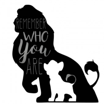 Decoratiune metalica de perete Krodesign KRO-1062, Lion King, lungime 55 cm, negru, grosime 1.5 mm