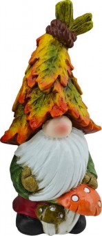 Decor MagicHome Nature, Pitic cu ciuperci, polirășină, 10x8x19,3 cm