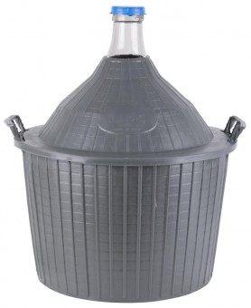 Damigeana Cada Inco 54 lit, sticla/plastic, 650x520/405 mm
