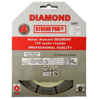 Disc de tăiere cu diamant 125 mm Strend Pro, segment