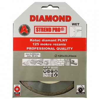 Disc de tăiat diamant 230 mm Strend Pro, plin