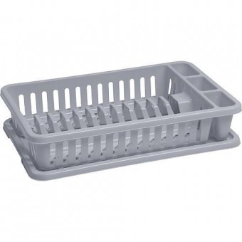 Scurgător de vase Curver® 173415, gri Lux, 26,5x42x8,8 cm
