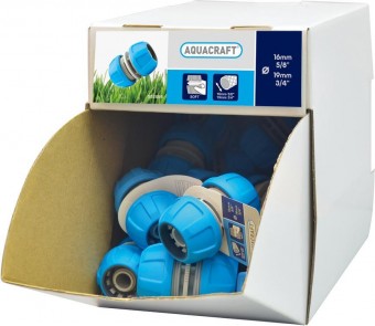 Cutie de afișare - 35 buc, conector pentru furtun SoftTouch AQUACRAFT® 552095, 5/8 -3/4