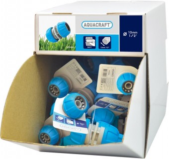 Cutie de afișare - 50 buc, conector pentru furtun SoftTouch AQUACRAFT® 552085, 1/2