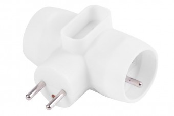 Distribuitor Strend Pro, 230 V, IP20, max. 3680 W, 1x6A, 2x16A, alb