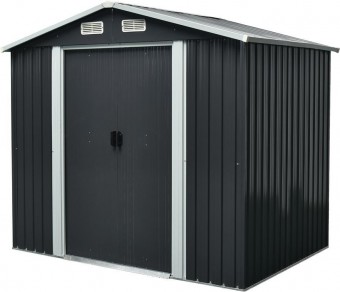 House Strend Pro, grădină, tablă, antracit, 226x162x206 cm