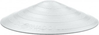 Opritor de usa DOORSTOPPER, plastic pentru usa, pe podea, alb