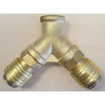 Conector dublu pentru compresor Airtool 3/8 Strend Pro