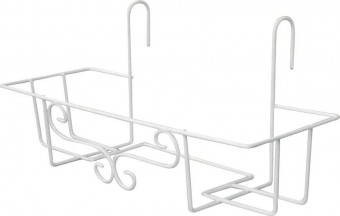 Suport Strend Pro, cuier, pentru ghiveci de flori, pentru balustrada, reglabil, 65 cm