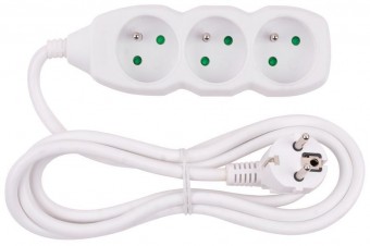Cablu prelungitor electric DG-F803B 1,5 m 3 prize