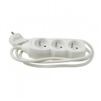Cablu prelungitor electric DG-F803B 5 m 3 prize