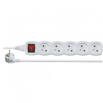 Cablu prelungitor electric DG-F805BK 5 m 5 priza + intrerupator