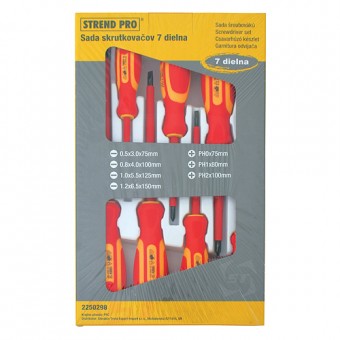 Set de șurubelnițe VDE electrician 7 buc Strend Pro, VDE 1000V, Cr-V