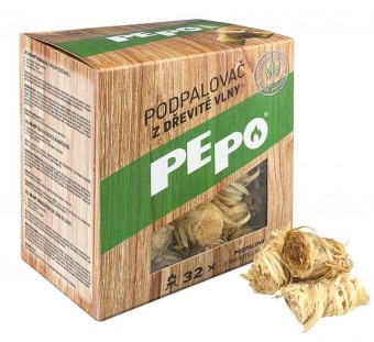 Aprindere PE-PO®, vată de lemn, 32 buc