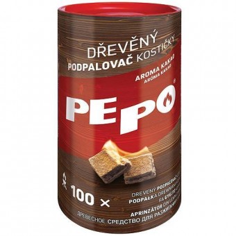 Firestarter PE-PO®, cuburi de lemn, 100 buc